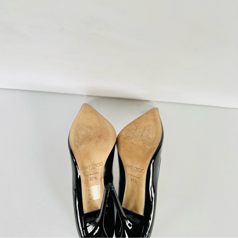 Jimmy Choo black patent leather Anouk heels 37.5 - Picture 16 of 16